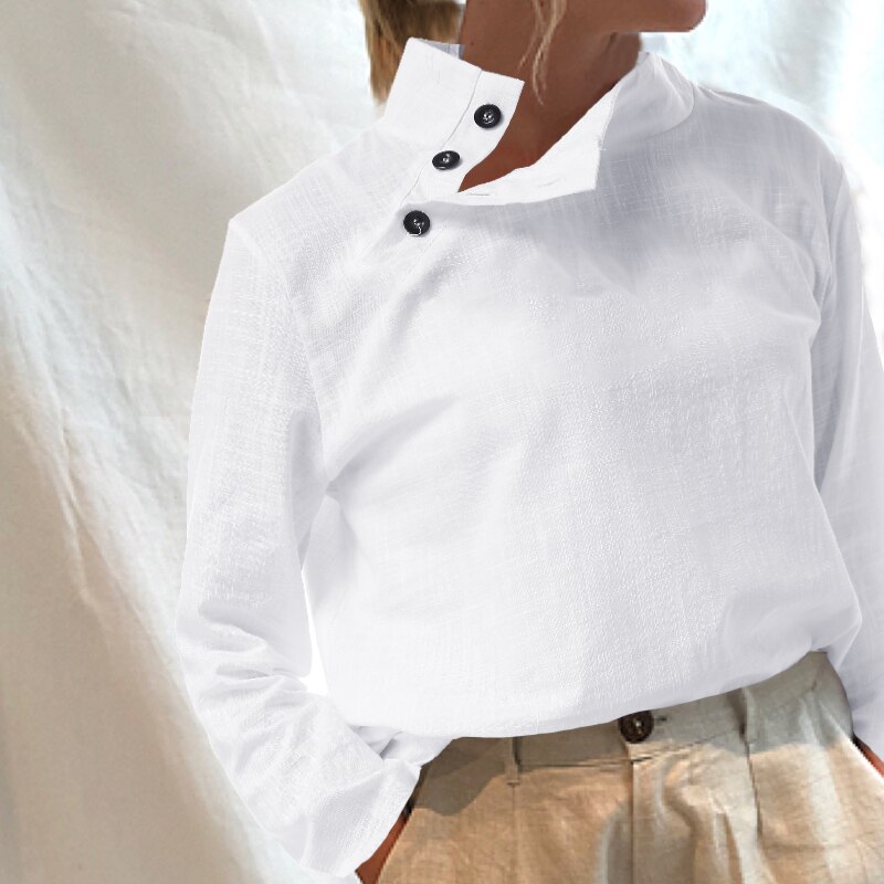 Celmia Women Short Sleeve Blusas 2022 Summer Cotton Linen Shirts Fashion Oversized Blouses Casual Loose Camisas Solid Tunic Tops