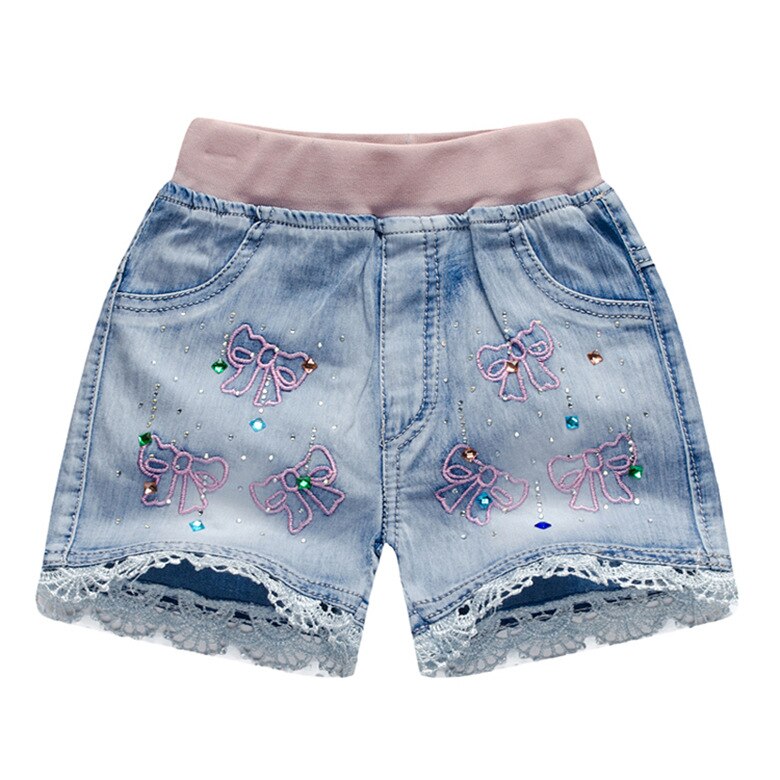 Girls Denim Shorts Teenagers Summer Lace Short Pants Kids Beach Clothes Children's Shorts For Teenage Girls