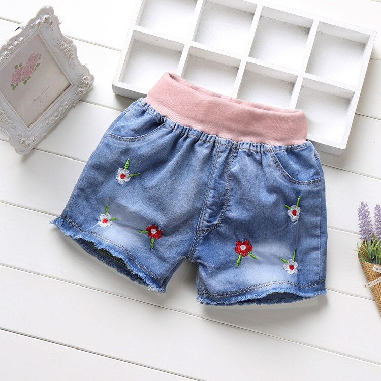Girls Denim Shorts Teenagers Summer Lace Short Pants Kids Beach Clothes Children's Shorts For Teenage Girls