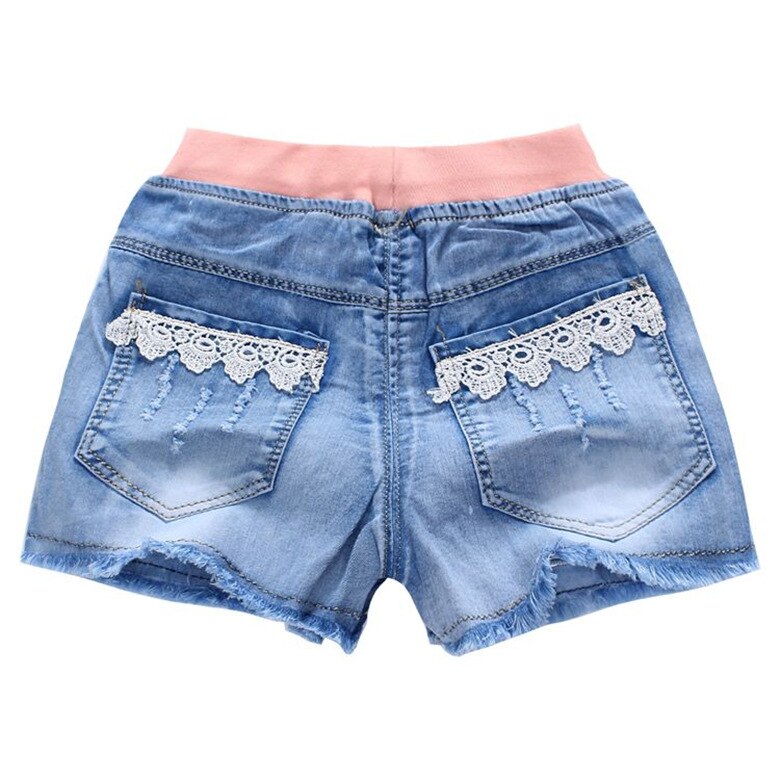 Girls Denim Shorts Teenagers Summer Lace Short Pants Kids Beach Clothes Children's Shorts For Teenage Girls