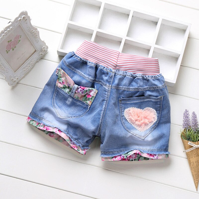 Girls Denim Shorts Teenagers Summer Lace Short Pants Kids Beach Clothes Children's Shorts For Teenage Girls