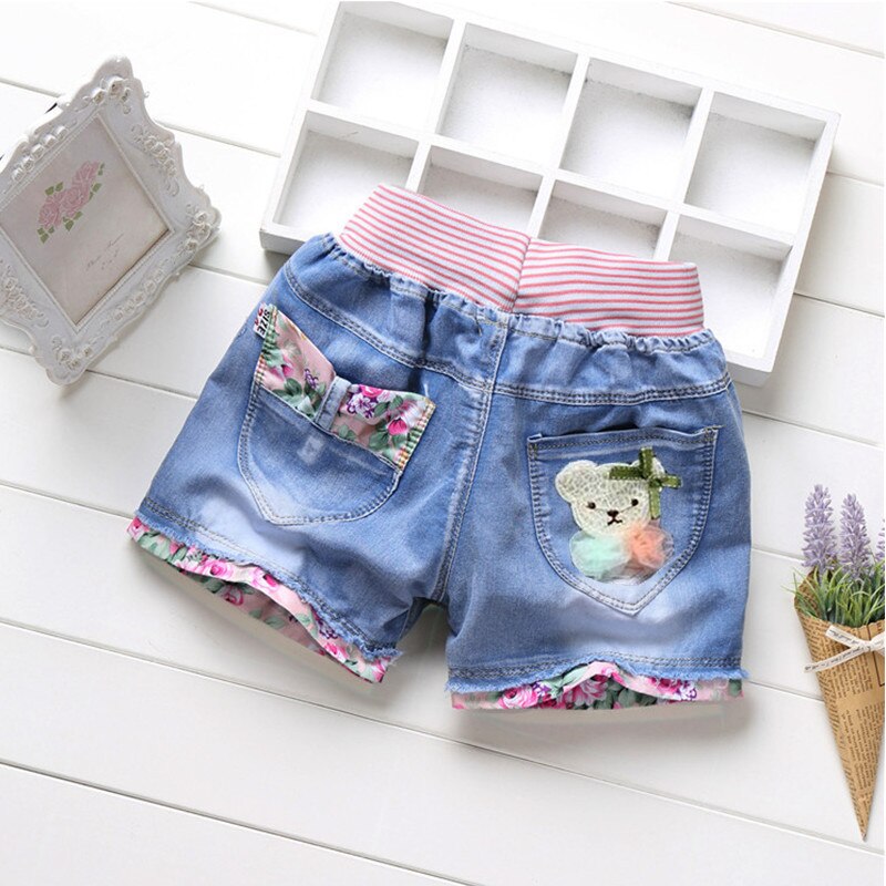 Girls Denim Shorts Teenagers Summer Lace Short Pants Kids Beach Clothes Children's Shorts For Teenage Girls
