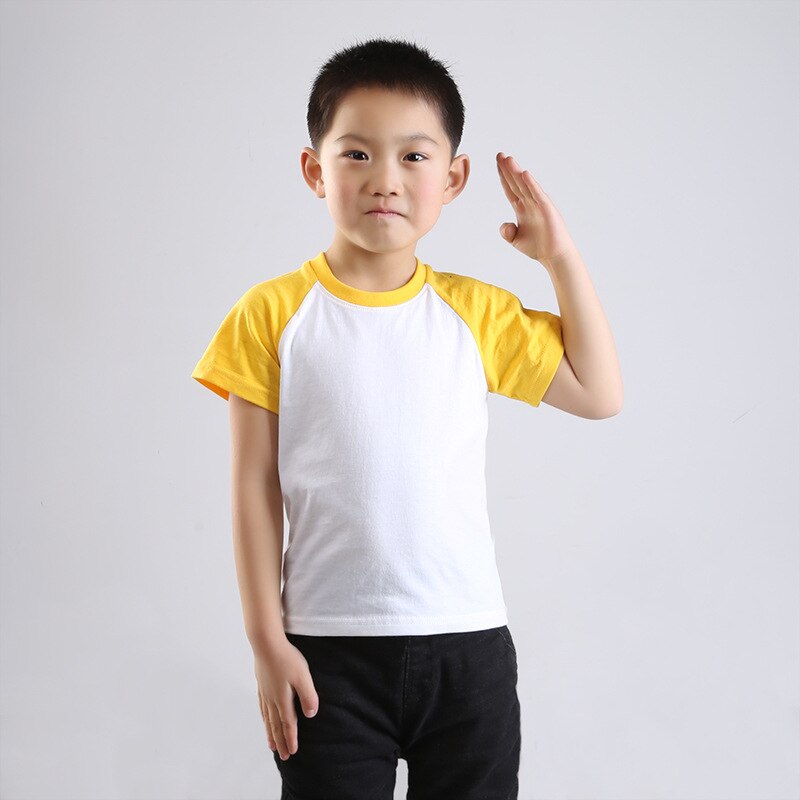 Summer 2022 Children Shirts Cotton Boys T-shirt Candy Color Tops For Kids Solid Girls Blouse Baby Outerwear Toddler Clothing
