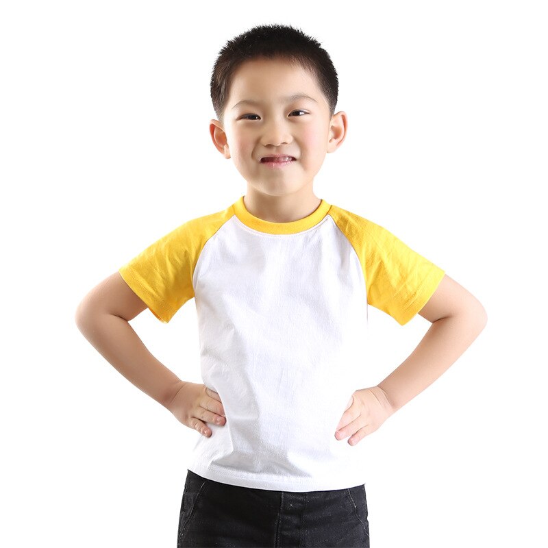 Summer 2022 Children Shirts Cotton Boys T-shirt Candy Color Tops For Kids Solid Girls Blouse Baby Outerwear Toddler Clothing