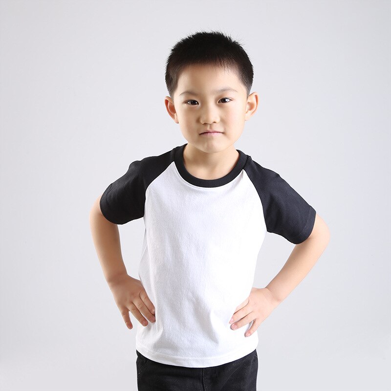 Summer 2022 Children Shirts Cotton Boys T-shirt Candy Color Tops For Kids Solid Girls Blouse Baby Outerwear Toddler Clothing
