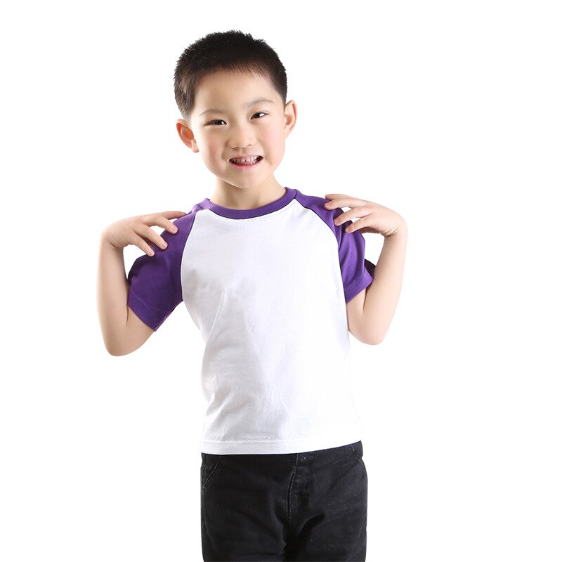 Summer 2022 Children Shirts Cotton Boys T-shirt Candy Color Tops For Kids Solid Girls Blouse Baby Outerwear Toddler Clothing