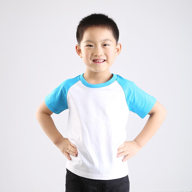 Summer 2022 Children Shirts Cotton Boys T-shirt Candy Color Tops For Kids Solid Girls Blouse Baby Outerwear Toddler Clothing