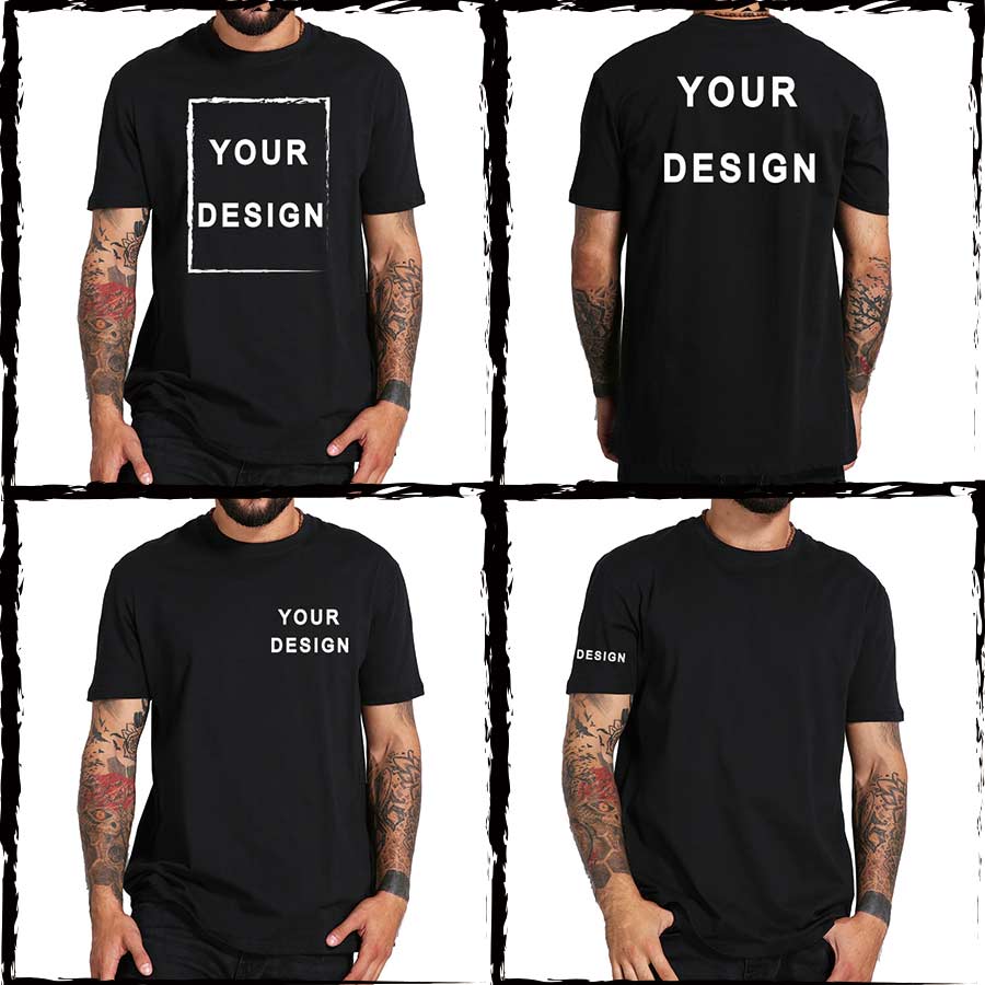 EU Size 100% Cotton Custom T Shirt Make Your Design Logo Text Men Women Print Original Design High Quality Gifts Tshirt EU Size 100% Cotton Custom T Shirt Make Your Design Logo Text Men Women Print Original Design High Quality Gifts Tshirt