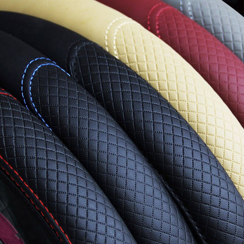 Steering Wheel Cover Braid On The Steering Wheel Cover Cubre Volante Auto Car Wheel Cover Car Accessories
