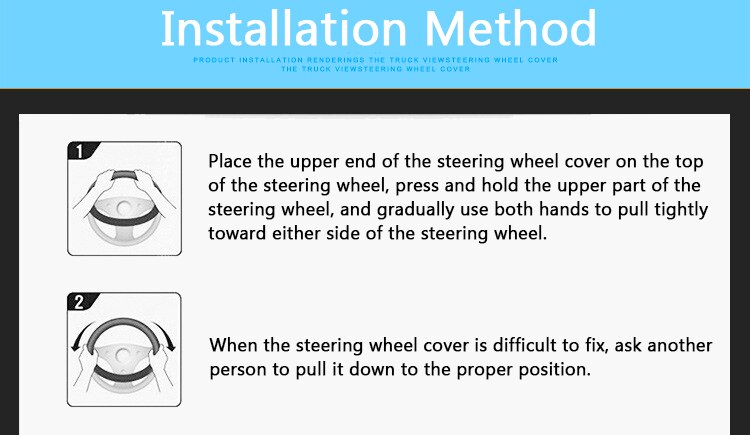 Car Steering Wheel Cover Breathable Anti Slip PU Leather Steering Covers Suitable 37-38cm Auto Decoration Carbon Fiber