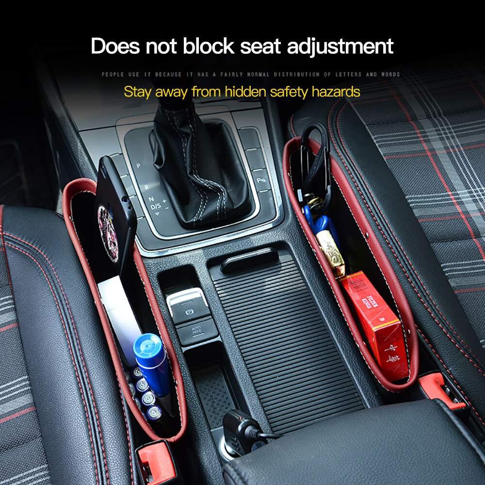 Car Organizer Storage Car Seat Slit Gap Pocket Multifunctional Driver Seat Catcher Cup Holder Car Accessories PU Leather Car Organizer Storage Car Seat Slit Gap Pocket Multifunctional Driver Seat Catcher Cup Holder Car Accessories PU Leather