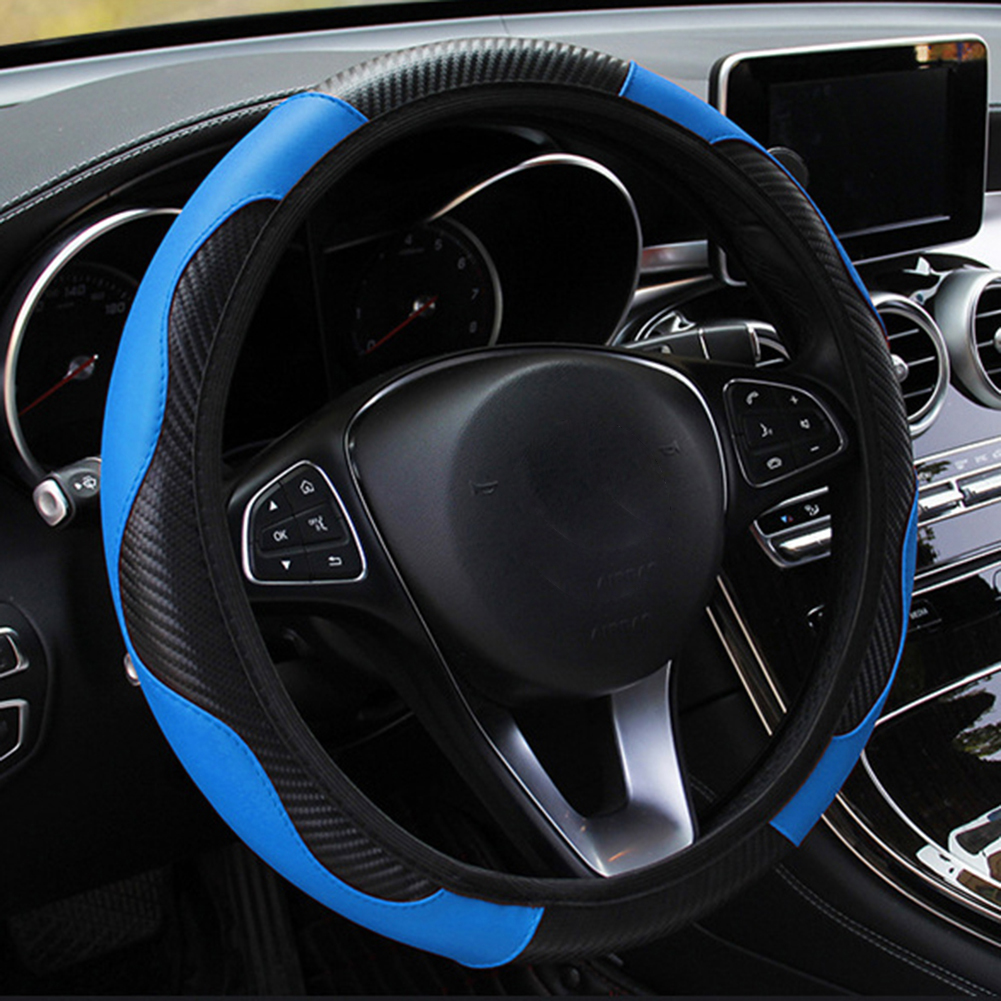 38CM Car Steering Wheel Cover Auto Steering Wheel Braid On The Steering Wheel Cover Case Funda Volante Universal Car Accessories