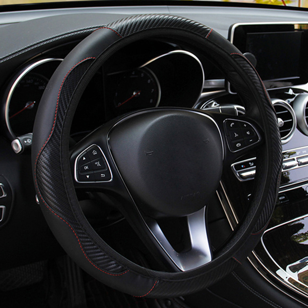 38CM Car Steering Wheel Cover Auto Steering Wheel Braid On The Steering Wheel Cover Case Funda Volante Universal Car Accessories