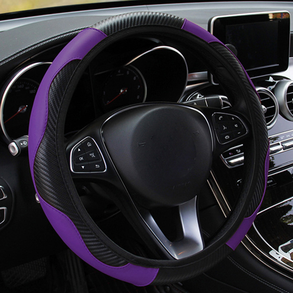 38CM Car Steering Wheel Cover Auto Steering Wheel Braid On The Steering Wheel Cover Case Funda Volante Universal Car Accessories
