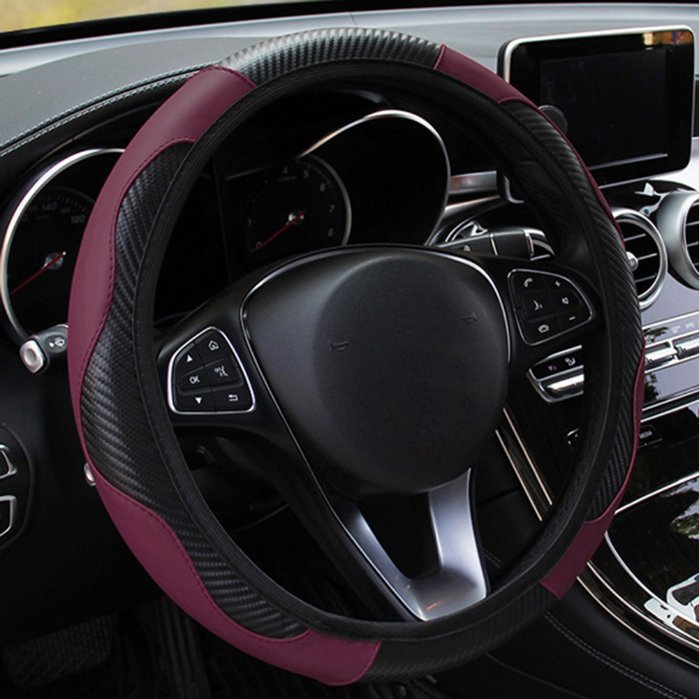 38CM Car Steering Wheel Cover Auto Steering Wheel Braid On The Steering Wheel Cover Case Funda Volante Universal Car Accessories