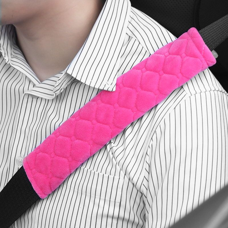 Car Soft Seat Belt Cover Universal Auto Seat Belt Covers Warm Plush Safety Belts Shoulder Protection Auto Interior Accessories