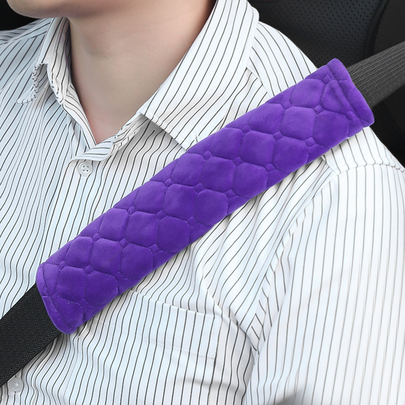Car Soft Seat Belt Cover Universal Auto Seat Belt Covers Warm Plush Safety Belts Shoulder Protection Auto Interior Accessories
